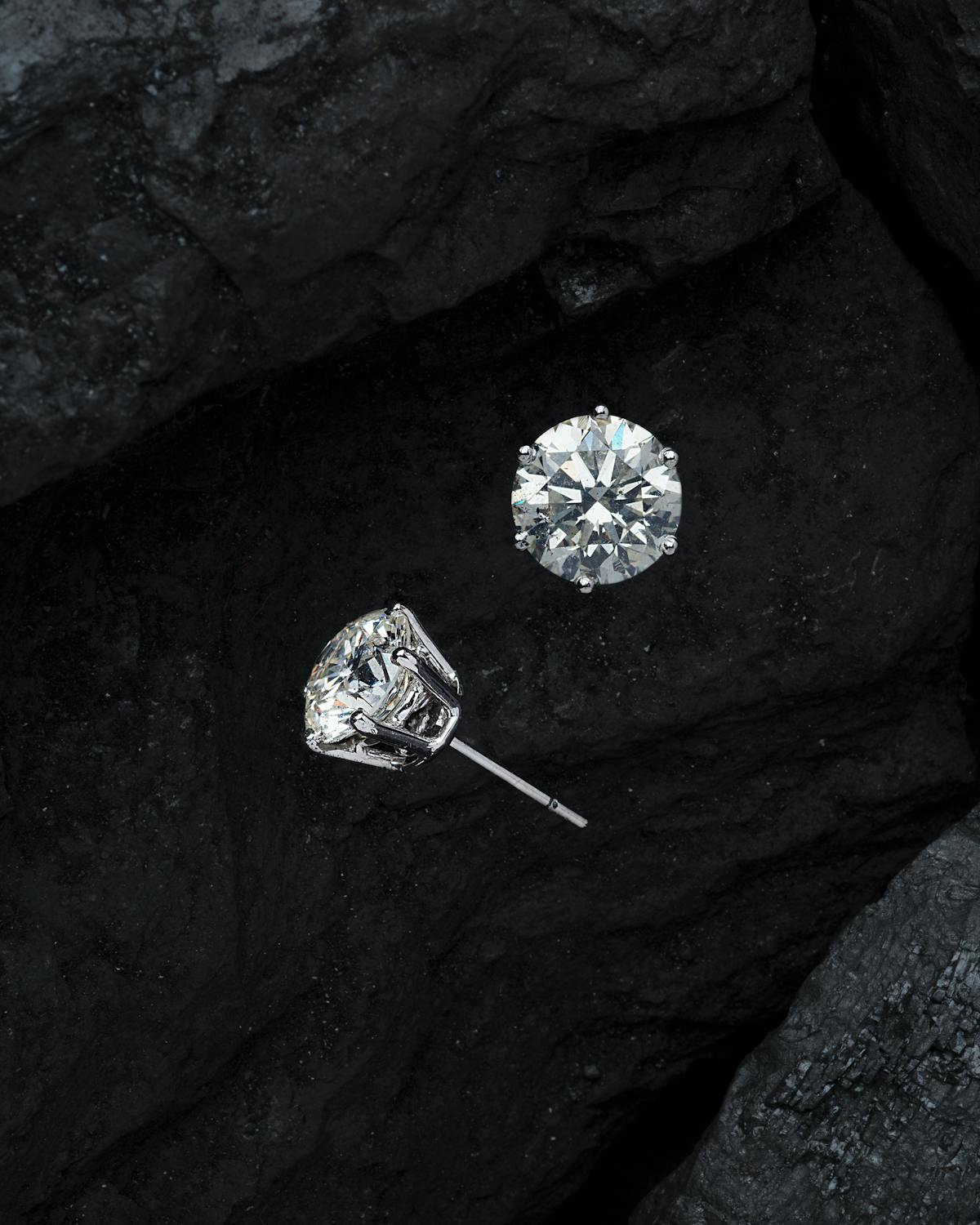 Brilliant cut diamond close-up