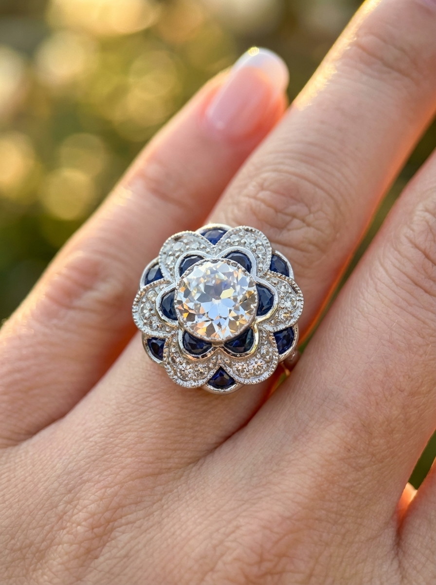 Art deco diamond ring